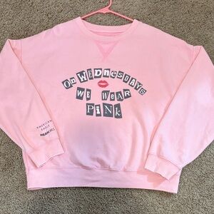 American Eagle Outfitters Light Pink Graphic Sweater